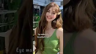 How to get cute eyes 👀 #korean #aesthetic #fypシ #ytshorts #cuteeyes #cloudyaesthetic