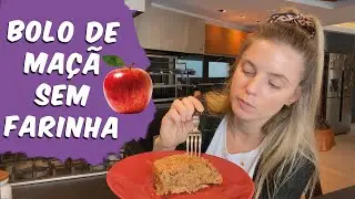 BOLO DE MAÇÃ COM NOZES SEM GLÚTEN SIMPLES