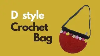 D style Crochet Bag with Colorful Flowers by Zaynab Crochet