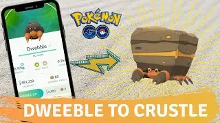 Evolving Dwebble to Crustle in Pokemon Go! Dwebble Evolution!