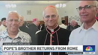 Pope's brother recounts Rome trip, Leo XIV's favorite type of pizza