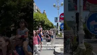 haurrak ez ikutu - los ni&ntilde;os no se tocan - 2021 protest in San Sebasti&aacute;n - Spain