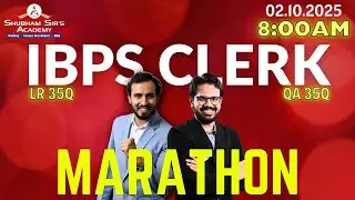 IBPS Clerk 2025 | Quant + Reasoning Marathon |🏃🏻&zwj;♂️💨Quant + Reasoning #SBIPO #Quant #Reasoning #ssa