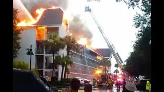 Avanti Resort Fire International Drive Orlando 4th July 2015 Orange County Fire Rescue