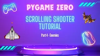 Make a Space Shooter Game in Python (Pygame Zero Tutorial Part 4: Add Enemies & Make Them Move)