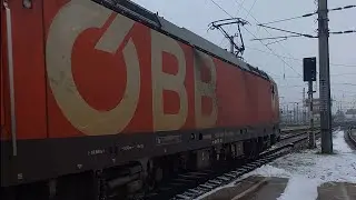 &Ouml;BB Vectron Ausfahrt in Wels