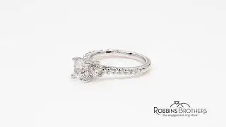 Verragio 14k White Gold Diamond Engagement Ring Setting 1/2 ct. tw.
