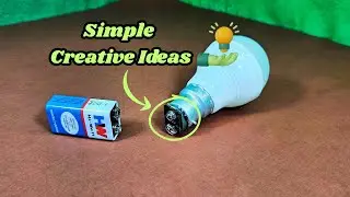 Simple Creative Ideas with LED Bulb  ||  LED Bulb Craft Ideas