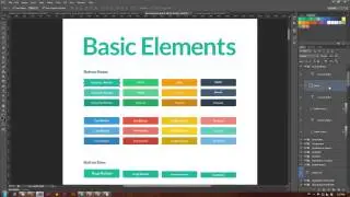 How to Create a Website in Flat Design Style Video Tutorial