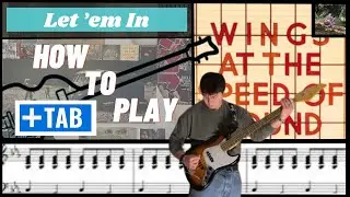 Paul McCartney - Let &rsquo;em In (Bass cover with play Along tab)