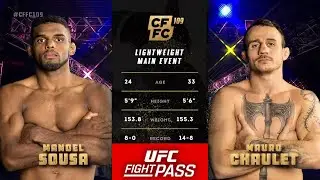 CFFC 109: Manoel Sousa vs Mauro Chaulet | May 27, 2022