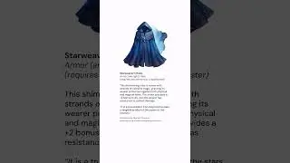 Starweaver's Robe &ndash; Free Magic Item #homebrew5e
