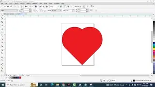 How to make heart logo. logo design in corel draw