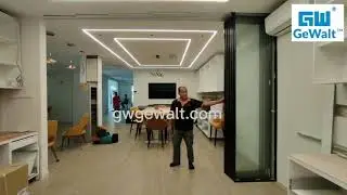 Gewalt Malaysia slim edge telescopic sliding door 5+1 panels. Local Made at gwgewalt.com