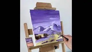 Oil Painting Mountain 03 Magic the Gathering Card #Shorts