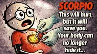 Scorpio This will hurt, but it will save you. Your body can no longer hide it…
