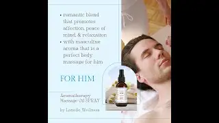 Lanelle FOR HIM Aromatherapy Massage Oil SPRAY Lanelle Wellness by Lanelle Milanie Torralba
