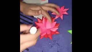 Easy Flower Making...Lotus Flower...कमल का फूल 
