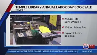 Temple Public Library hosting annual Labor Day Book Sale