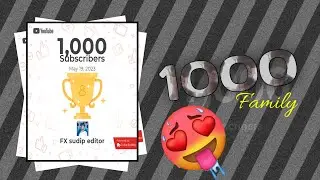 1000 family 🥰 special | alight Motion xml | thanks you for 1k family