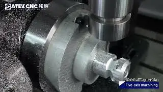 Powerful 5-Axis Trunnion CNC Milling Machine Machining Metal Parts