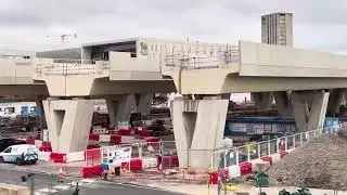 HS2 works at Curzon Street Birmingham November 25.