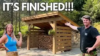 We Cut Down a Tree on Our Property And Built THIS...