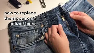 How to replace the zipper on a pair of pants