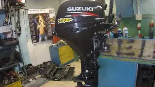 Serwis silnika spalinowego zaburtowego Suzuki 20 KM rocznik 2014 i wykasowanie inspekcji