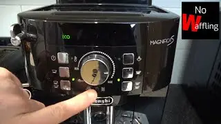 What the RINSE BUTTON does on Delonghi Magnifica S Coffee Machine - How to use - Beginners guide