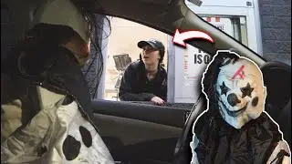 Creepy Clown Drive Thru Prank!
