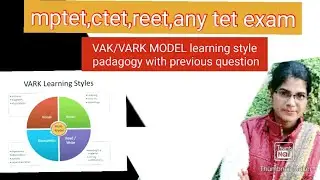VAK/VARK MODEL learning style padagogy with previous question
