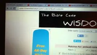 Bible codes Ambush cures HIV