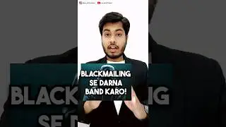 What to do if someone blackmails you 👥️ #shorts #blackmailing #solution #ipcsection