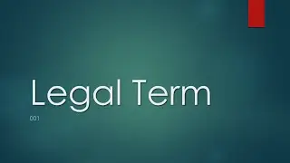 Legal term 001
