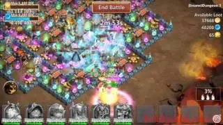 Castle Clash Insane Dungeon 3-9 without santa,vlad,mino,sm(f2p heroes only)