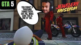 GTA 5 Jewelry Store Heist 😱 | Epic Robbery Mission With Bike Escape! (Hindi Gameplay)