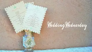 DIY Wedding Programs  |Wedding Wednesday|