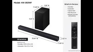 Samsung HW-B53WF Soundbar Review | 360W DTS Virtual:X + Subwoofer (Best Budget Home Theater?)