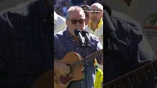 The Ashes 2025 third Test day one: John Williamson performs 'True Blue' in tribute to Bondi victims