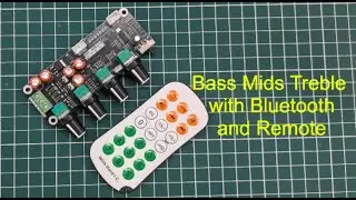 IOT-Audios JRC4558 Bass mids treble bluetooth Preamp Volume Tone Control Board Dual with Remote