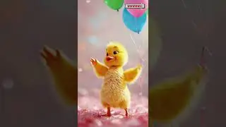 Cute Duck with Balloons 🐥🎈 | Adorable Baby Duck Moments
