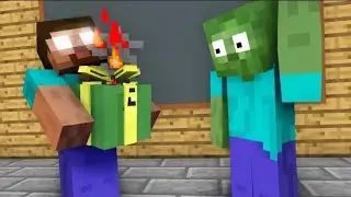 Monter School:Gift Boxing for Baldi and Granny Challenge - Minecraft Animation