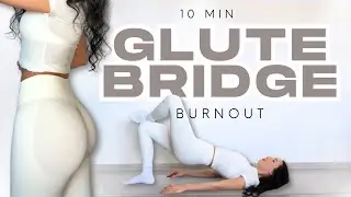 10 MIN Glute Bridge Burnout  🍑 Bigger Glutes Home Workout