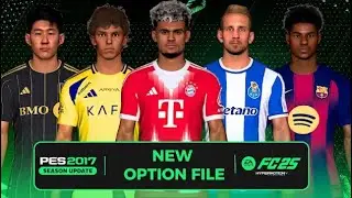 PES 2017 to eaFC 25 Patch ⚽ | Latest Transfers 11-8-2025 + Formations Update | YOSFX Compatible