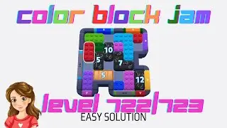 Color Block Jam Level 722 and 723 Easy Game Solution Walkthrough