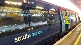 Southeastern Railway: British Rail Class 375 #74217 arriving at & leaving Margate