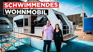 Schwimmendes Luxus-Wohnmobil 2023 CARACAT KATAMARAN CAMPER 660 | Caravan Salon