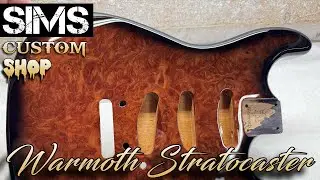 Warmoth Stratocaster body - Burl top - Sims Custom Shop