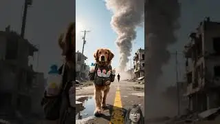 Lovely baby was blowed away by tornado,poor dog rescued him#story #cute #cuteanimals #rescue #dog